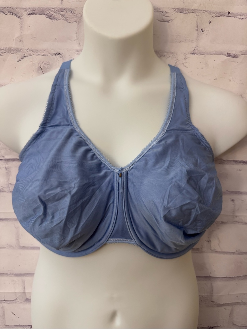 Wacoal Bra Basic Beauty Full Figure Seamless Underwire Blue Plus Sz 44G 855192